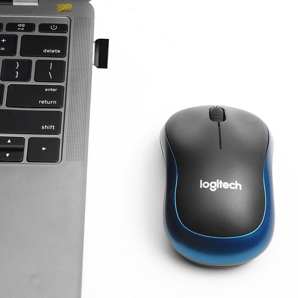 Logitech m185 draadloze usb nano ontvanger 1000 dpi 2.4ghz optische kantoor game muis met usb nano ontvanger voor pc mac laptop