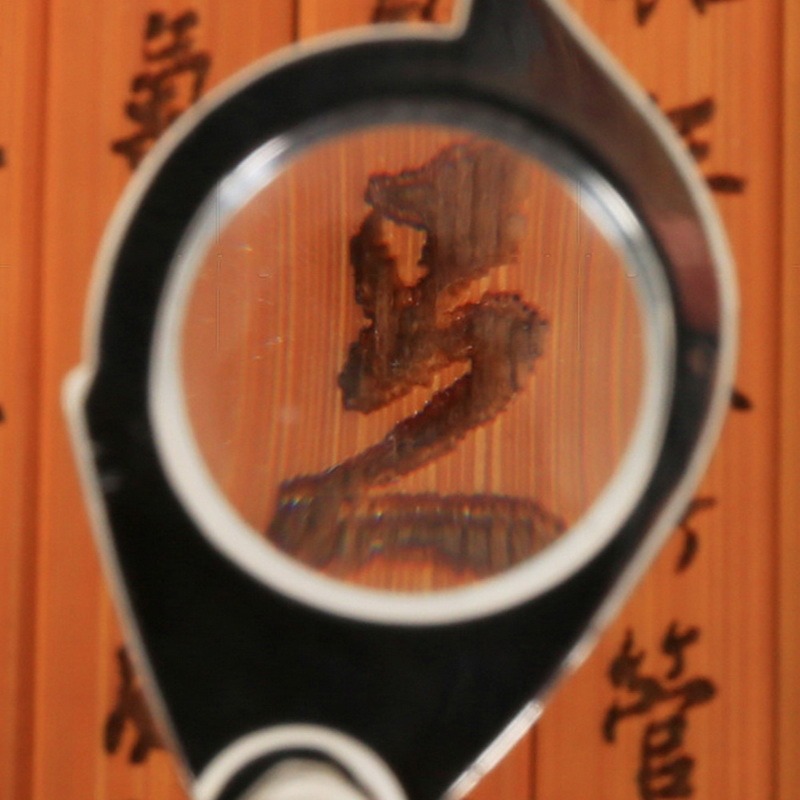 Handheld Magnifying Glass Foldable Mini Keychain 10X Portable Daily Manual Magnifying Glass Keychain Tool Metal Movable Handle