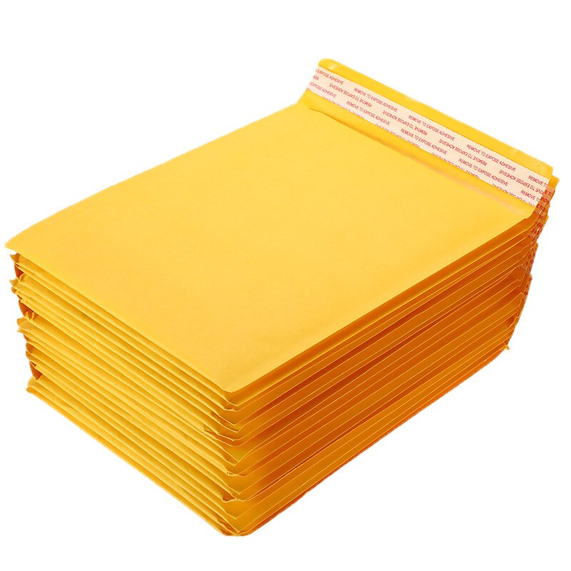 100 Stks/partij Kraftpapier Bubble Enveloppen Tassen Verschillende Specificaties Mailers Padded Envelop Met Bubble Mailing Zak