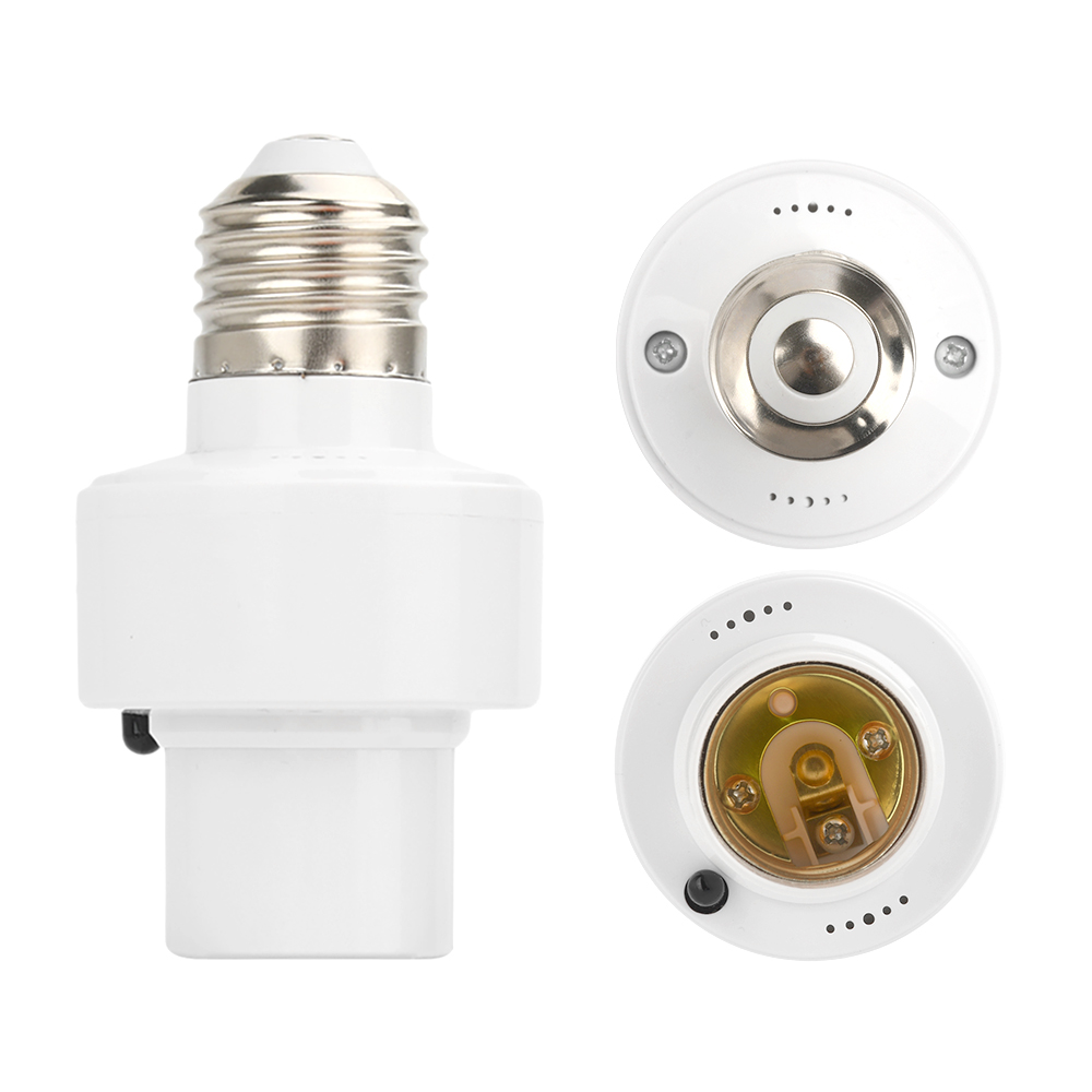 Wireless Remote Control E27 Lamp Holder AC85~265V 100W Lamp Socket With 5-60min Timing Remote Controllor For Living Room Bedroom