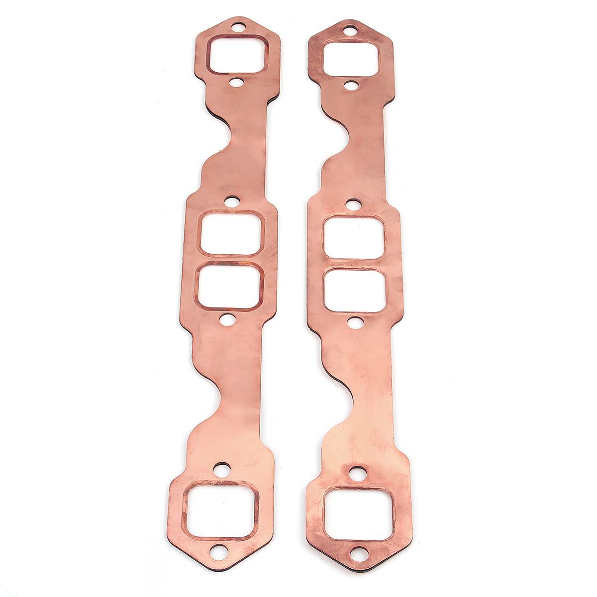 2 stuks SBC Koperen Header Uitlaatpakking Afdichting for Chevy SB 327 305 350 383 283 327 350 383 400 Uitlaatspruitstuk Pakking Set