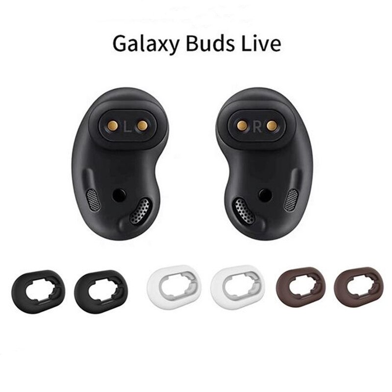 4 Pairs for Galaxy Buds Live Ear Tips Silicone Adapter Ear Wing Replacement Earbuds for Samsung Galaxy Buds Live Accessories