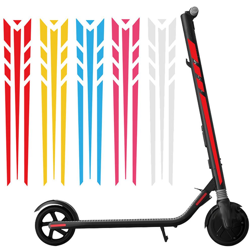 Autocollants réfléchissants pour trottinette électrique, autocollants d&#39;avertissement de sécurité, décoration Chic,