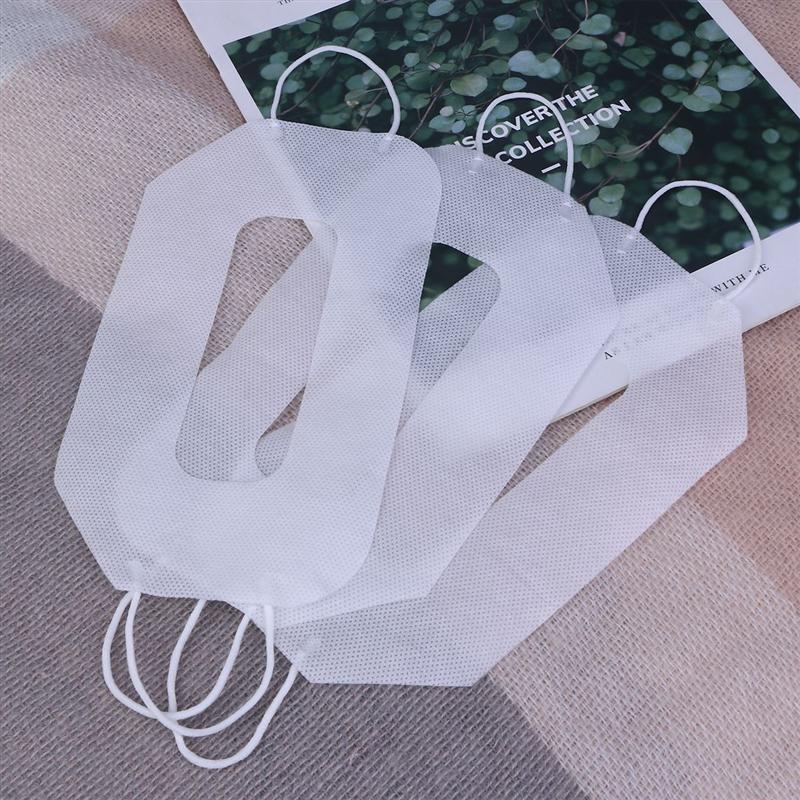 Máscara de ojos VR desechable Unisex funda de dispositivo VR Universal almohadilla sanitaria máscara VR con bucles para los oídos (funda SMS con patrón de oreja colgante para la nariz)