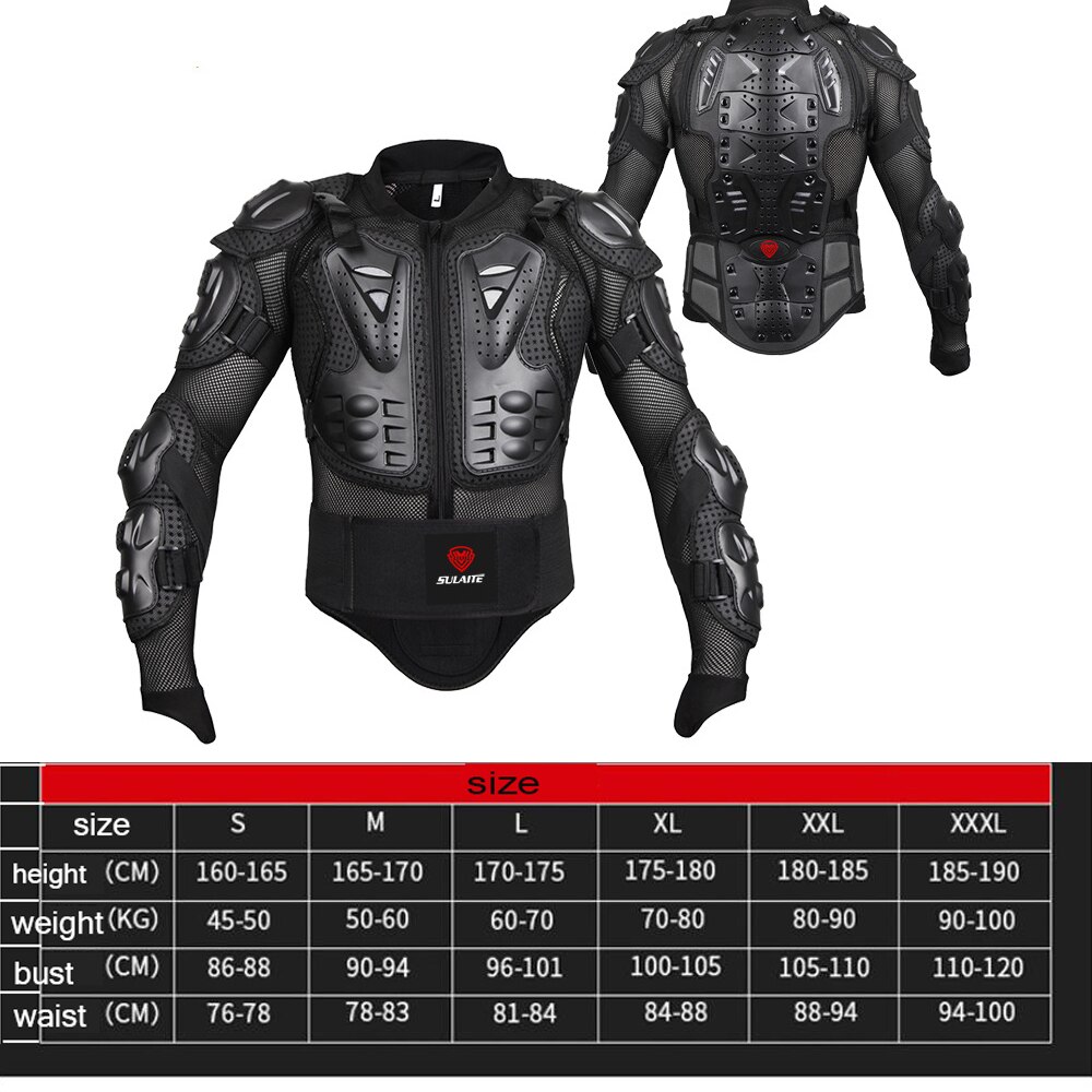 Motorcycle armor Men's motocross gear jacket Shatter-resistant Clothing Off-road Racing Protective Gear Safety body armor