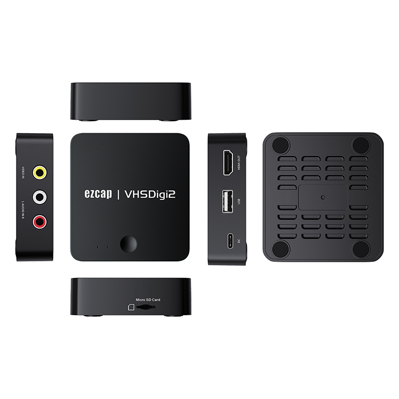 Ezcap 181 av- konverterare inspelare videoinspelning vhs digitaliserare dvd tv-box inspelning till usb flashdisk tf ingen dator behövs hdmi-utgång