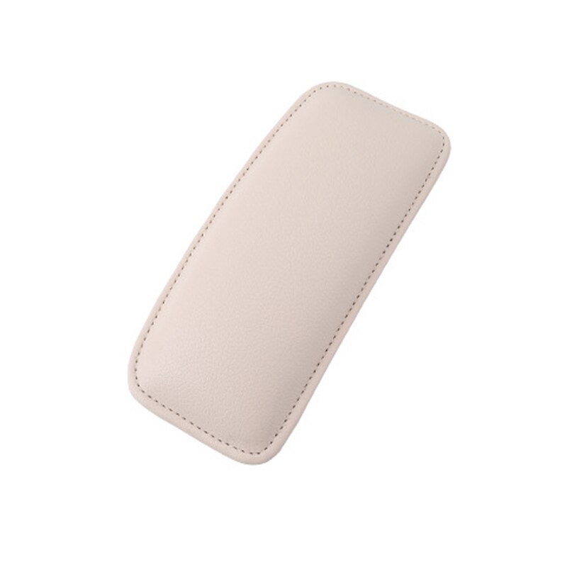 Genouillère en cuir pour voiture intérieur oreiller confortable élastique coussin mémoire mousse universelle cuisse soutien accessoires 18X8.2cm: 1pc Apricot