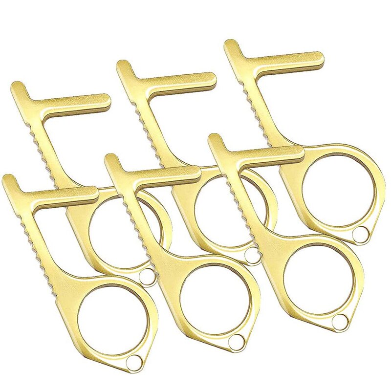 Contactless Clean Key, Reusable Portable No Press Door Opener and Hand Tool Elevator Button Pusher Tool 6 Pack: Default Title