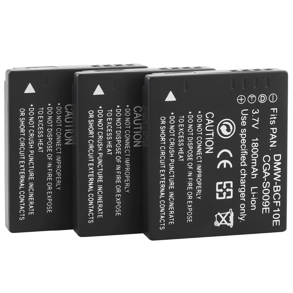 3x probty cga -s009e cga  s009e kameraakku für panasonic dmc -fc25 dmc -fx500 dmc -fx580 dmc -ts1 dmc -ft1 fs7 fh20 fs15 fs25 fx68