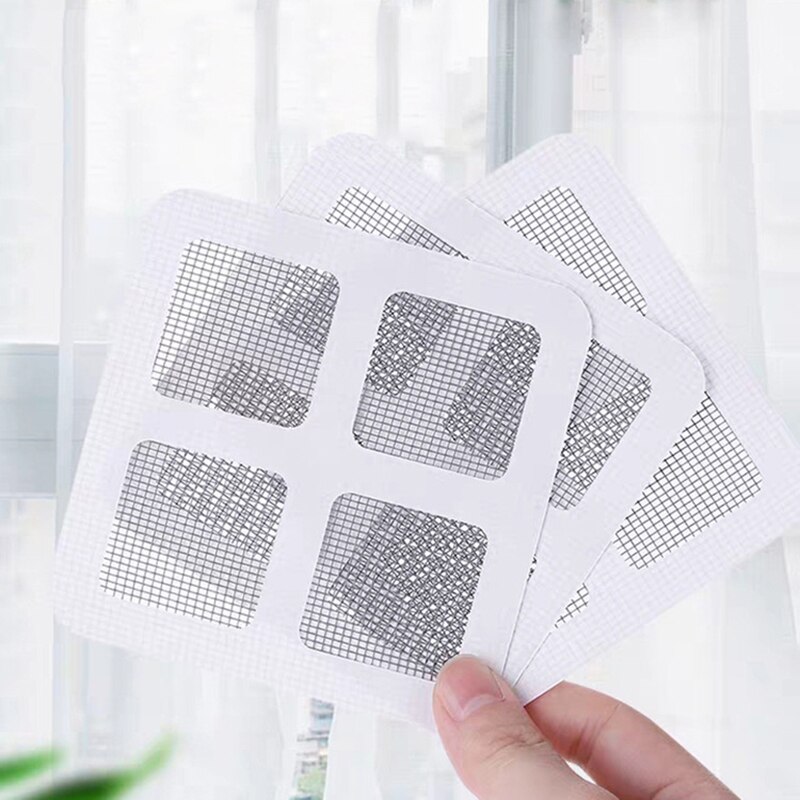 Self-adhesive Screens Windows Doors Repair Stickers Hole Nets Household Mosquito Screen Stickers Rectangular Screen Stickers