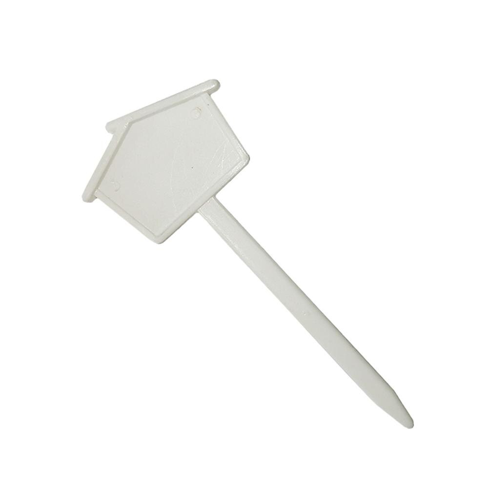 Etiquetas de plástico para plantas, etiquetas de decoração de plantas em vaso, placa de flor para casa, bandeja de mudas do berçário com 10 peças