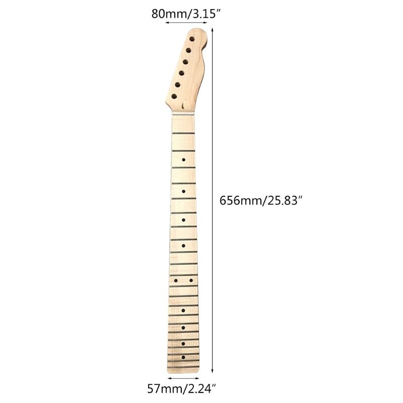 ¡Novedad de ! Mango para guitarra eléctrica TL, 22 trastes, diapasón de palisandro de arce para Kit Luthier