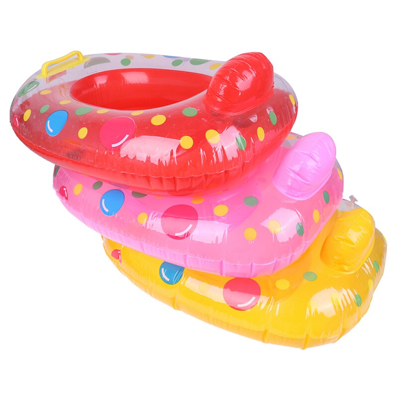 Cartoon anello di nuoto gonfiabile portatile estate nuoto galleggiante acqua divertimento piscina giocattoli anello di nuotata sedile barca Sport acquatici per bambini piccoli