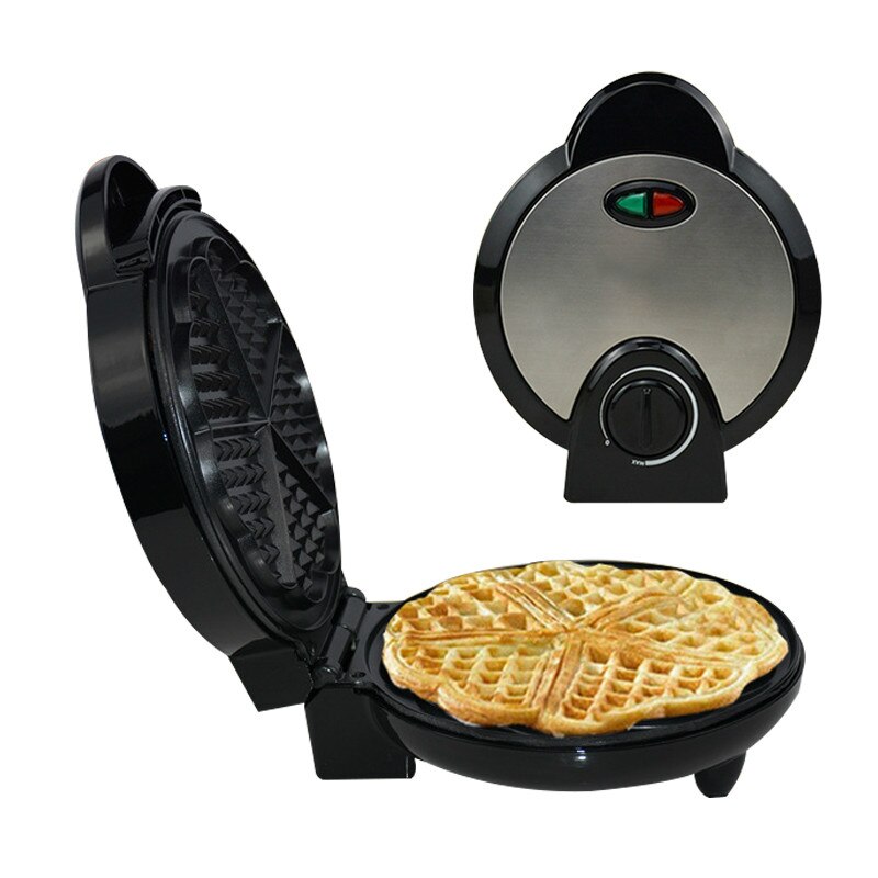 Máquina eléctrica para hacer gofres, tostadora de crepes antiadherente para el hogar, para hornear huevos y pasteles, con enchufe europeo