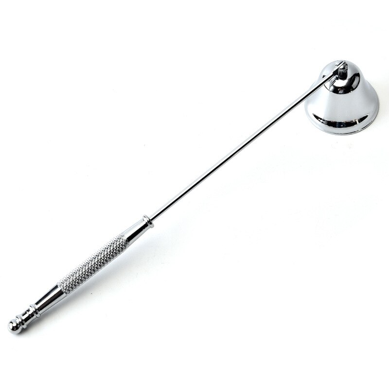 Candelabro de acero inoxidable sin humo para el hogar, Kit de herramientas para apagar velas, accesorios para velas: silver