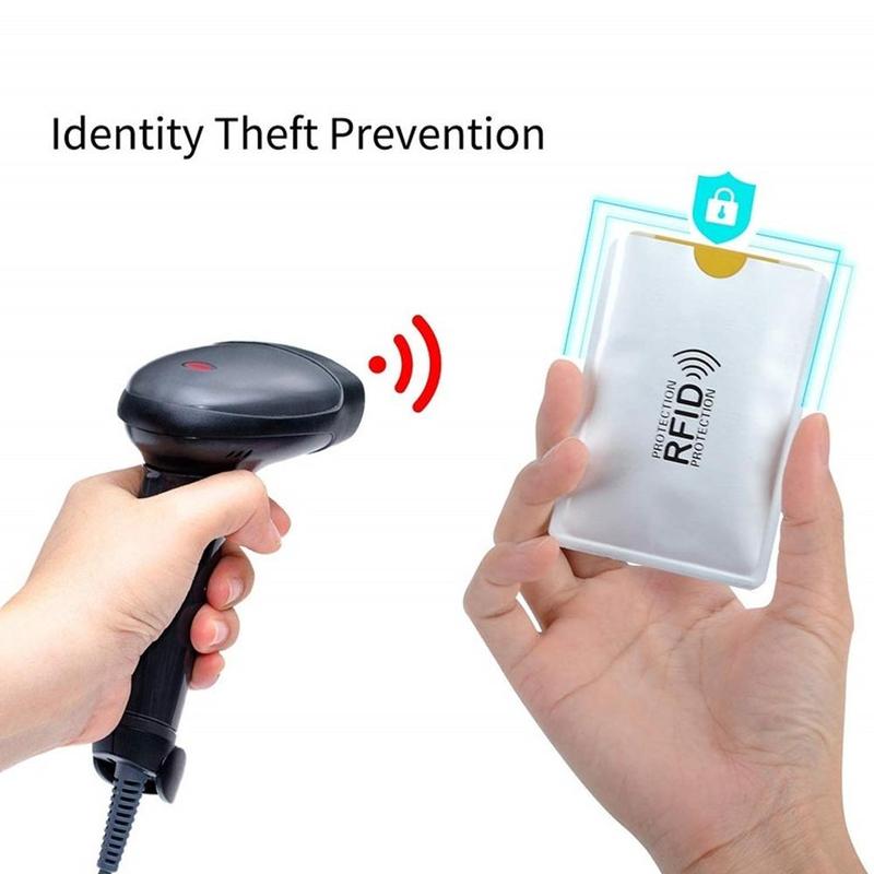 10 pcs Card Protector Holder Safe Bank Card Case Aluminum Metal Theft Protection Minimalist Wallet