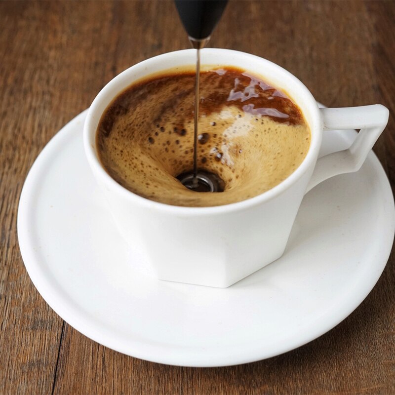 Espumador de leche eléctrico automático de espuma de mano cafetera batidora de leche y huevos capuchino Espumador portátil cocina o cafetería batidor herramienta