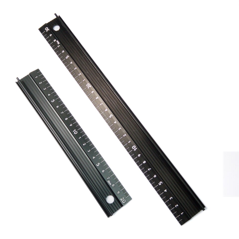20cm-30cm Advanced Aluminum Alloy Metal Ruler Multifunctional Student Cutting Protection Art Anti Slip Drawing Tool