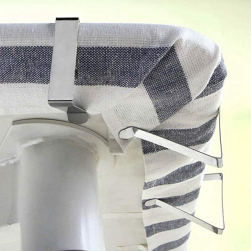 12 Pcs Stainless Steel Tablecloth Clip,Non-Slip Adjustable Table Cover Clamps Clip Table Cloth Holders for Party Picnic CNIM