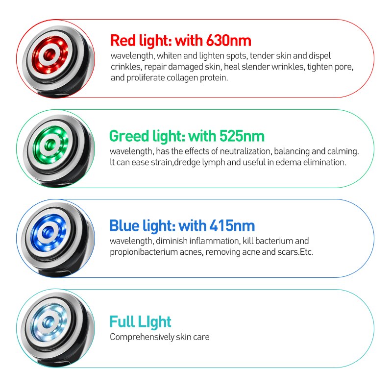 LED photon radio frequency radio frequency radio frequency EMS skin rejuvenation thin face firming massage beauty instrument