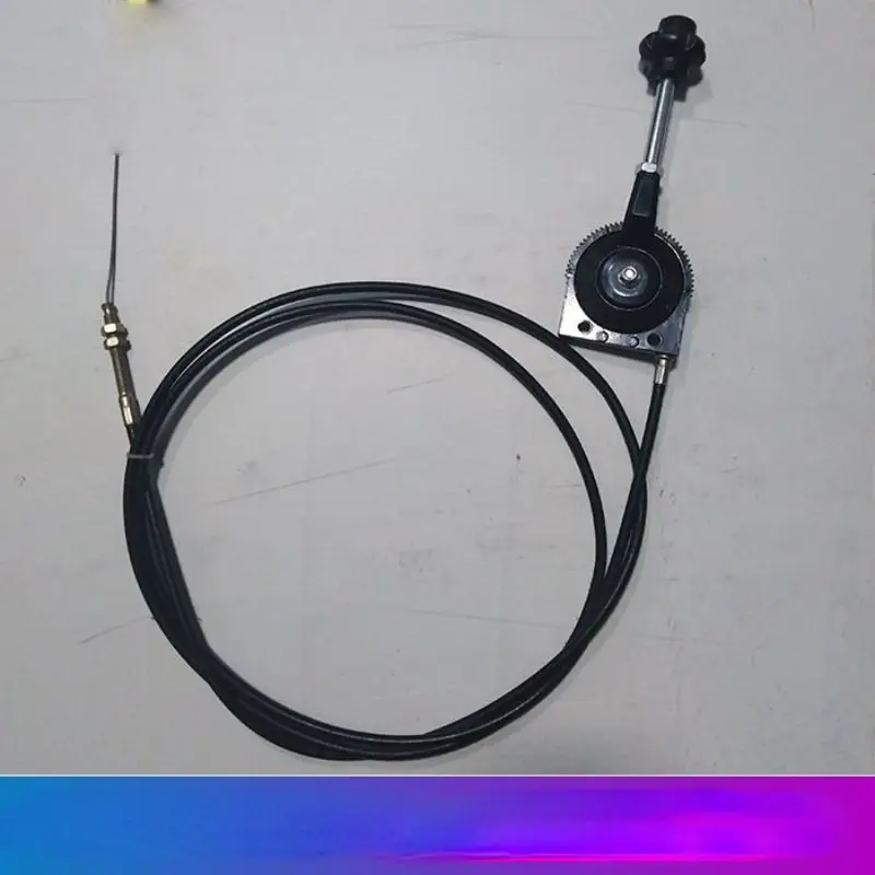 Hand Throttle Control for Excavator Harvester Tractor Ship Manure Spreader Throttle Cable Assembly Self-locking Controller: indigo