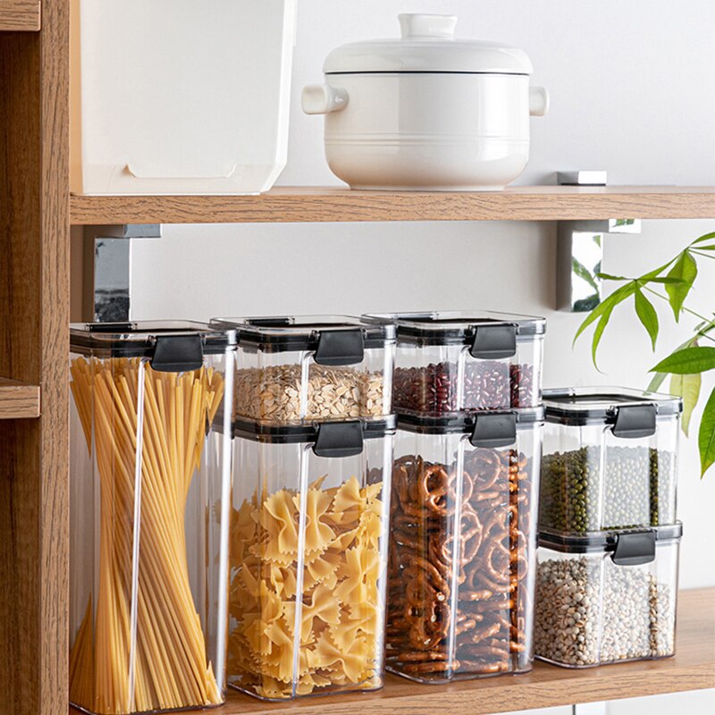 Vilde Organizer Da Cucina Per Bustine Di Spezie - Contenitore In Plastica Nera Con 5 Scomparti - 30x13x8 Cm