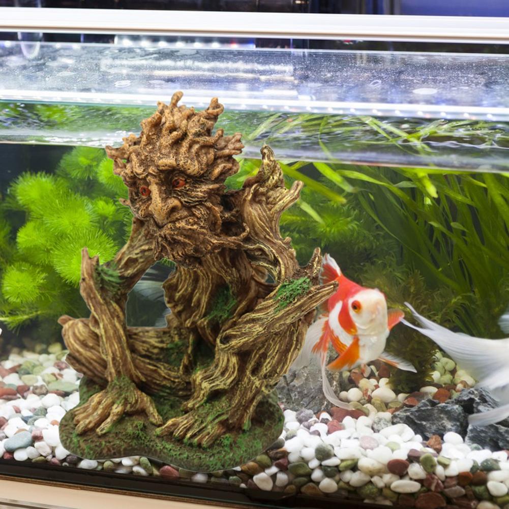 Fish Tank Ornament Compact Fish Tank Ornament Aquarium Landschapsarchitectuur Decoratie Cave Habitat Hars Rotstuin