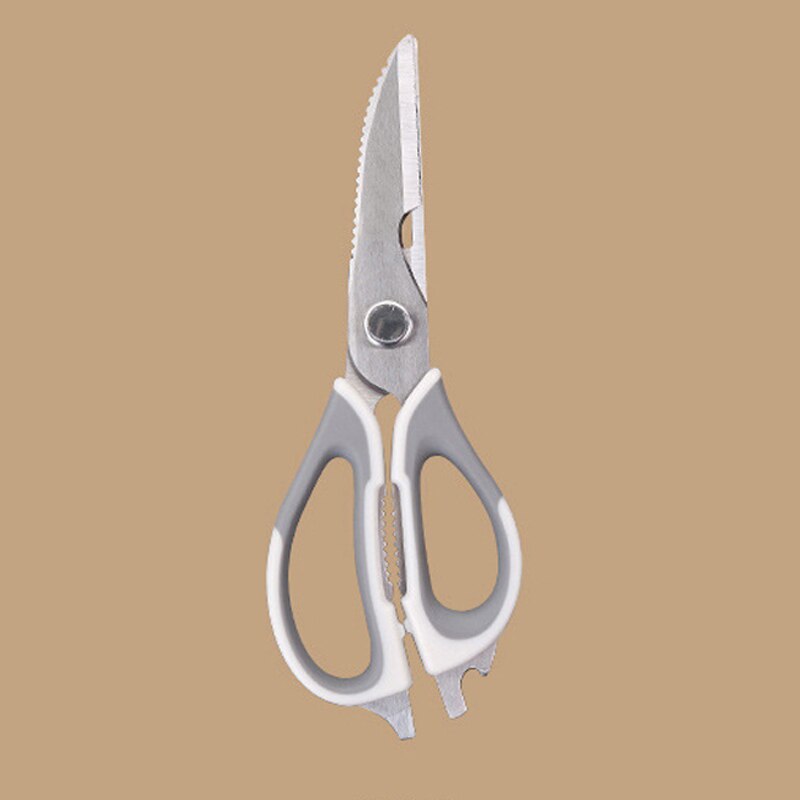 Wilona-Juego de 3 piezas de acero inoxidable para el hogar, tijeras de cocina multifunción, simples y potentes, para pollo, hueso y mariscos: Grey