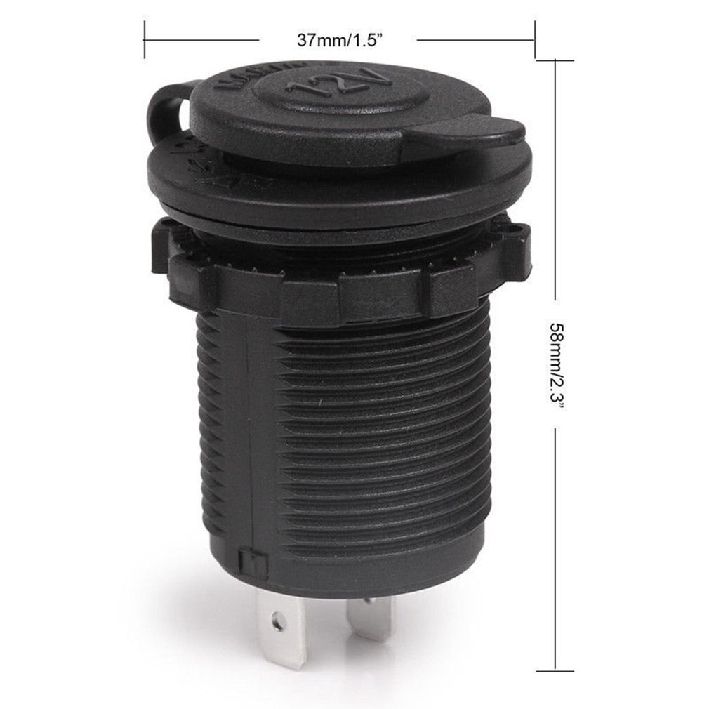 Waterdichte auto motorfiets motorfiets sigarettenaansteker stroomvoorziening stopcontact stekker stroomadapter geschikt voor 12-24v