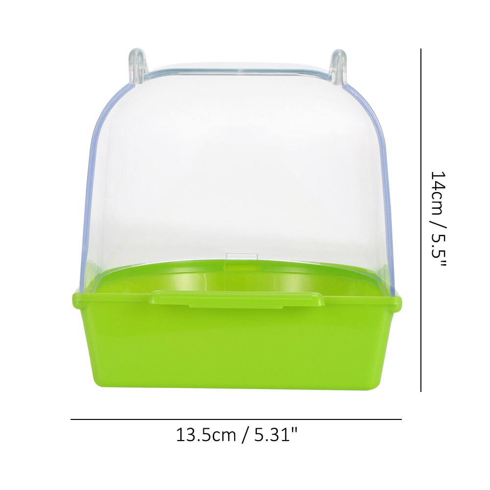 Burmonterad liten fågel papegoja undulat husdjur runda handfat dusch badkar kit papegoja fågel badkar papegoja badförnödenheter 1pc