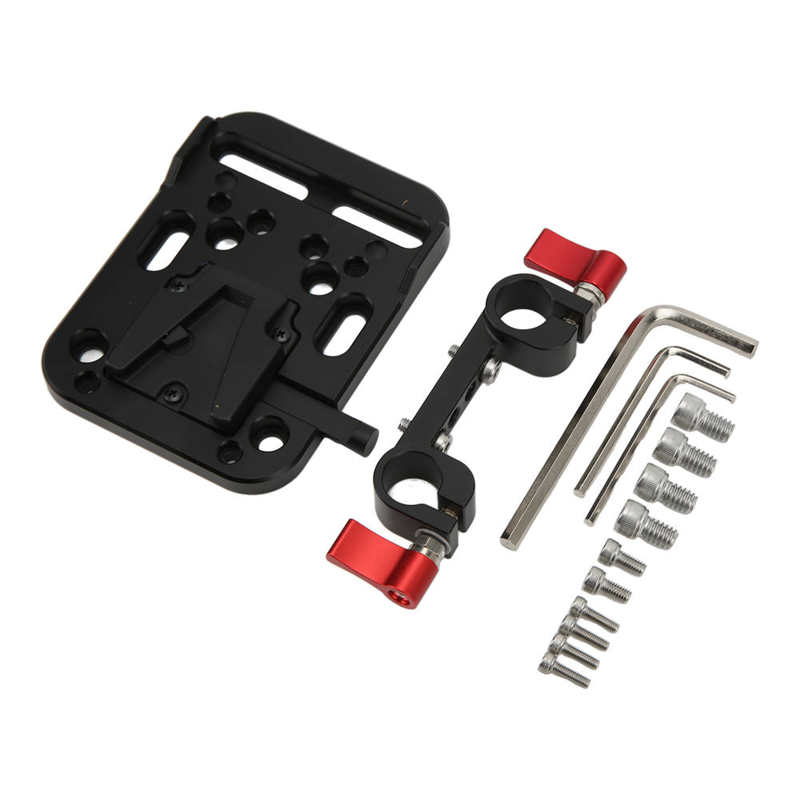 V Lock Mounting Plate Flexible V Mount Lock Battery Plate Quick Release for DSLR Cameras