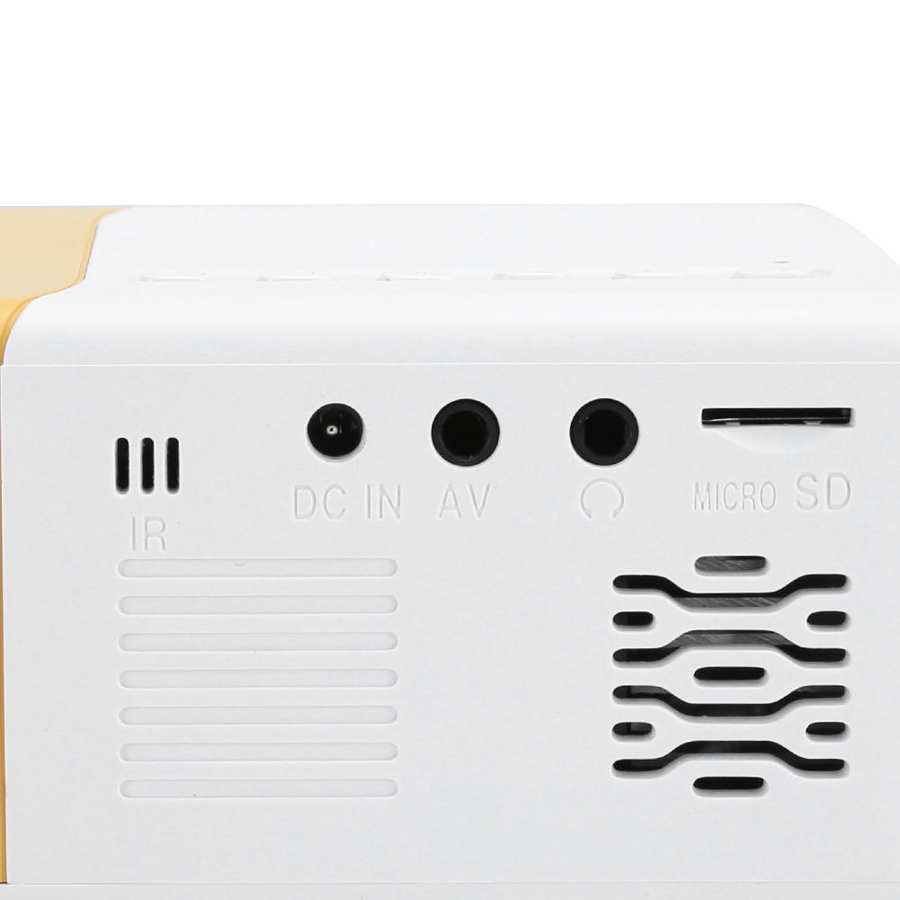 Led-videoprojektori kannettava mini 1080p hdmi usb av kaukosäädin kotilapsille  (100-240v)