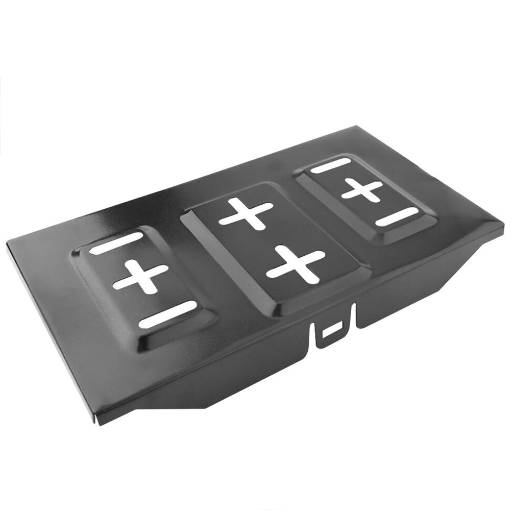 Soporte de estante de barco, ranuras metálicas empotradas, duradero, estable, para coche, marino, Universal, bandeja de batería, accesorios de coche, abrazadera de sujeción negra