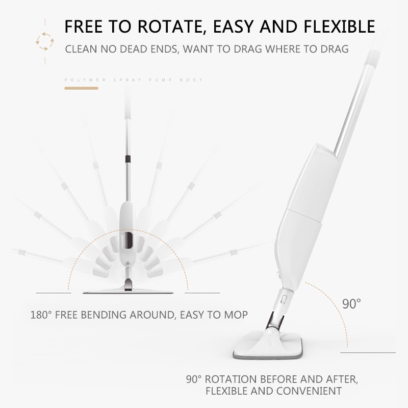 Spray Mop Magic Clean Mop Windows Wooden Floor Ceramic Tile Automatic Home kitchen Bathroom Cleaning Tools Household