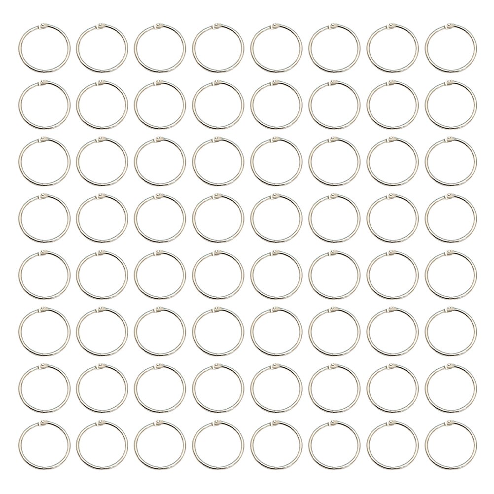 100Pcs Loose Leaf Ring Flexibele Boek Ringen Bindmiddel Ringen Voor Diy Notebook Clip Ringband Ringen