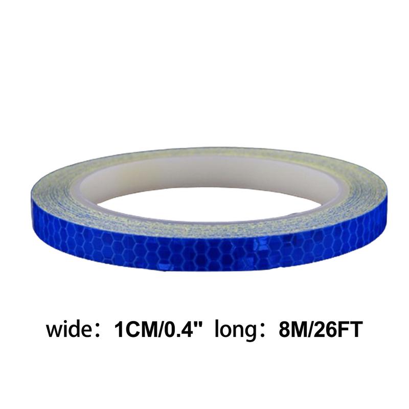 Cinta reflectante para bicicletas, pegatinas de tiras reflectantes, cinta de advertencia de seguridad autoadhesiva impermeable de alta visibilidad para vehículos