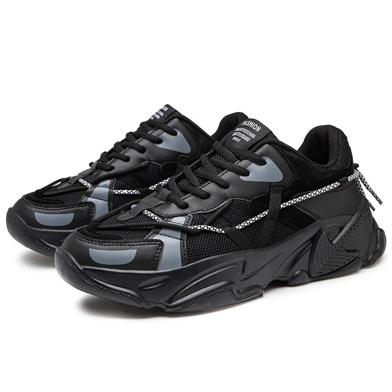 Heren winter plus fluwelen lage sneakers, comfortabele casual sportschoenen voor heren, outdoor sportschoenen, modieuze herenschoenen: Zwart / 8.5