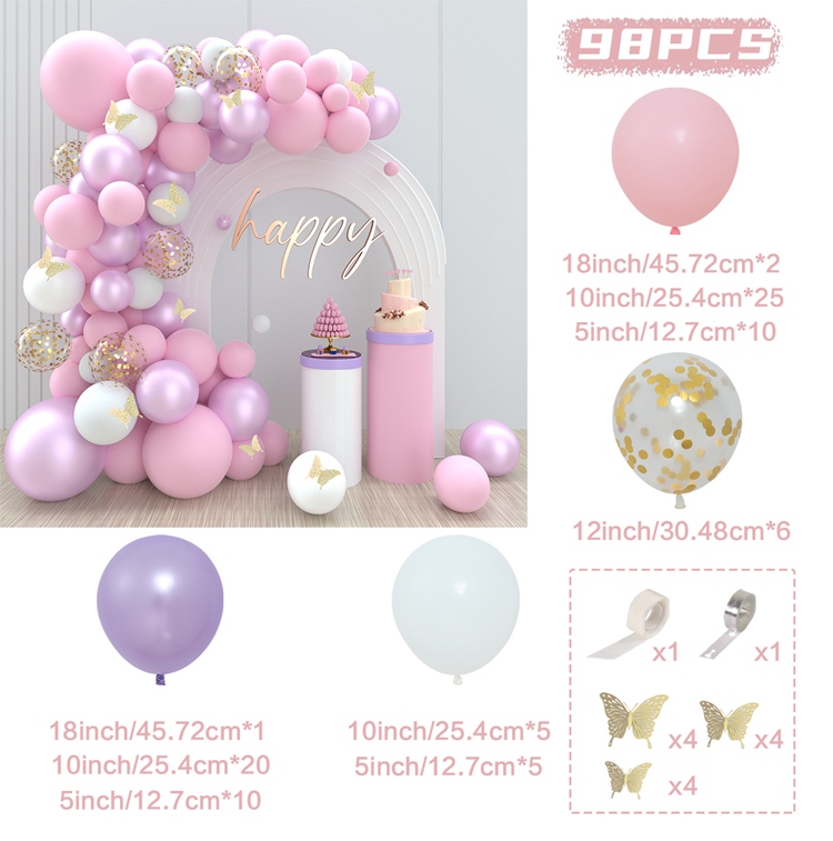 Zarte rosa Gold Ballon Girlande Bogen Bausatz Hochzeit Geburtstag Party Dekoration Erwachsene freundlicher Baby Dusche Dekor Ballon Hochzeit liefert
