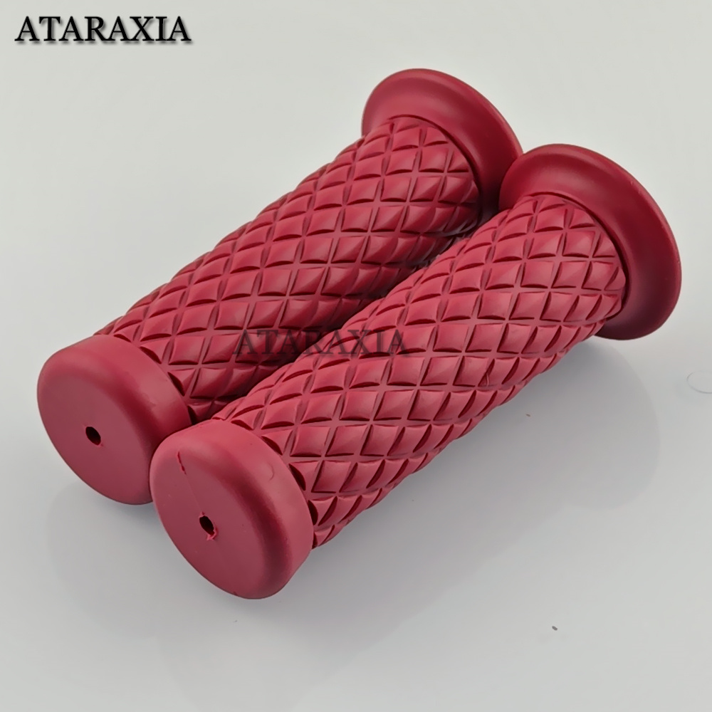 7/8 "22mm/24mm Universale Del Motociclo Manubrio Grip In Gomma Antiscivolo Maniglia Bar End Grip Per Scooter Bicicletta Bici moto