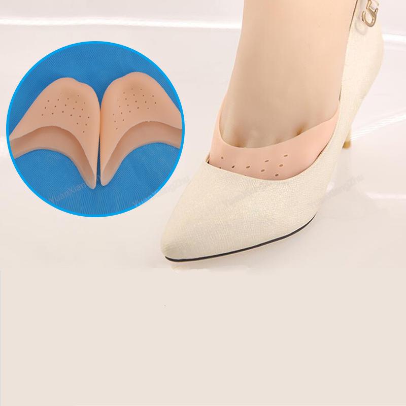 Almohadillas para protección del dedo del pie, plantillas de silicona, cómodas almohadillas para zapatos, alivio del dolor, plantilla antideslizante de silicona para el cuidado de los pies de las mujeres