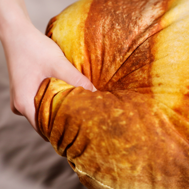 Almohadas largas de mantequilla y pan, hilo para carne, sésamo, Pizza, bistec, almohada de felpa para comida, cojín simulado para decoración de aperitivos, respaldo