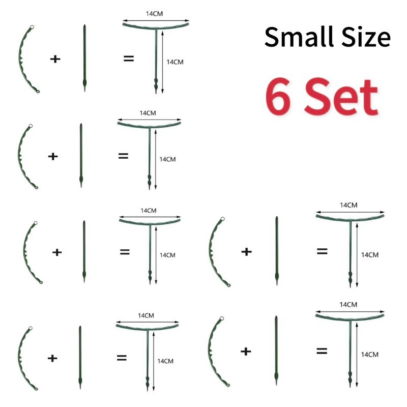 Plant Support Pile Garden Semicircle Flower Stand Cage Plant Grow Fixing Rod Vine Climbing Bracket Stake Holder Bonsai Tool: Gold