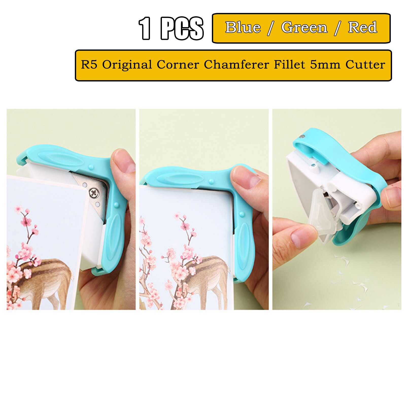 Circle Cutters Chamferer Fillet 5mm Cutter for Paper Craft Laminate Scrapbooking R5 Original Corner Angle Trimmer Clipper Tool