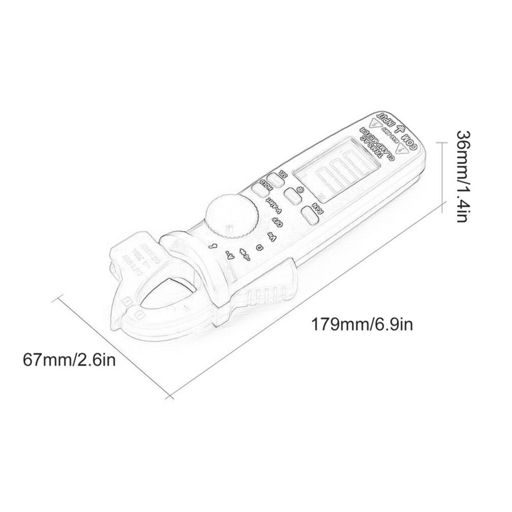 ACM91 Digital Klemme Meter True-RMS DC AC Strom 100A 1mA Genauigkeit Amperemeter Auto Palette Multimeter Voltmeter DMM Tester