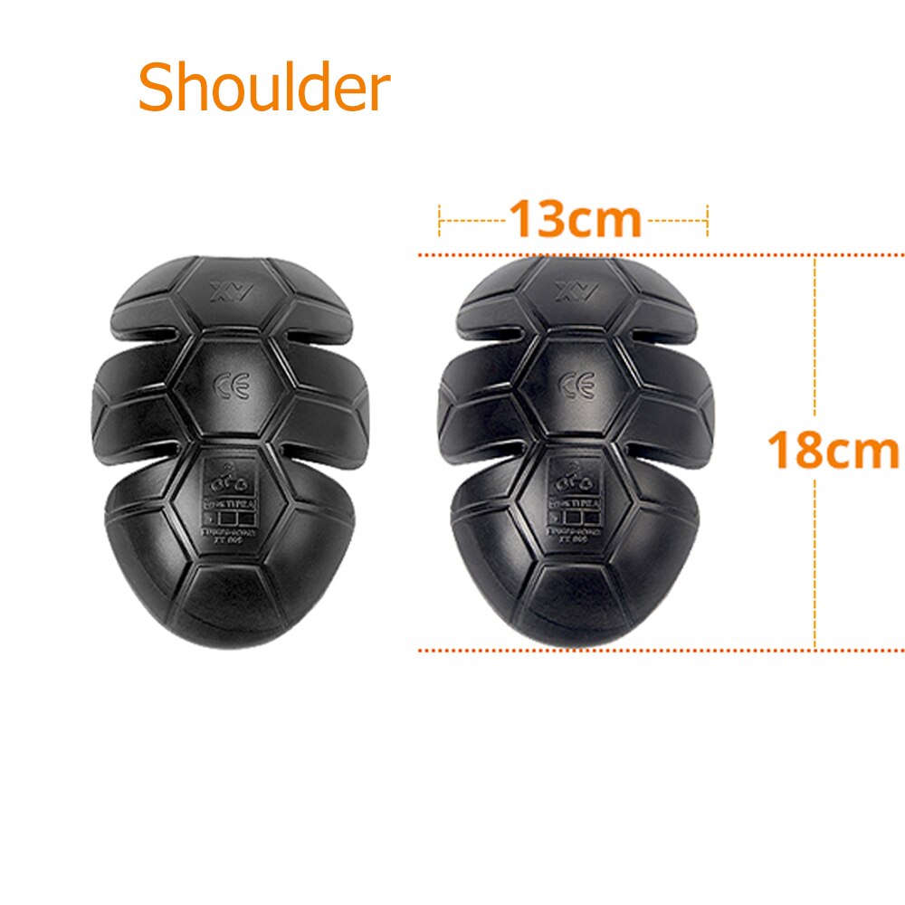 Motorcycle Knee Protector+Elbows Protector+Back Protector Motocross CE Protection Knee Pad Set Motorbike Body Armor: Shoulder Pads
