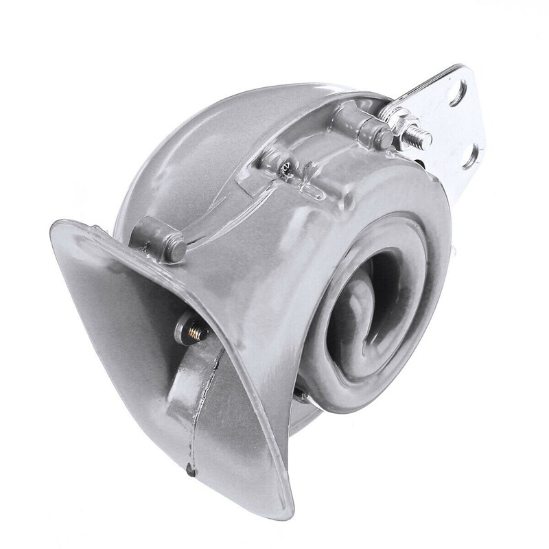 Universal Grey Loud Raging Sound 125Db 12V Electric Snail Air Horn Car Motorcycle Boat