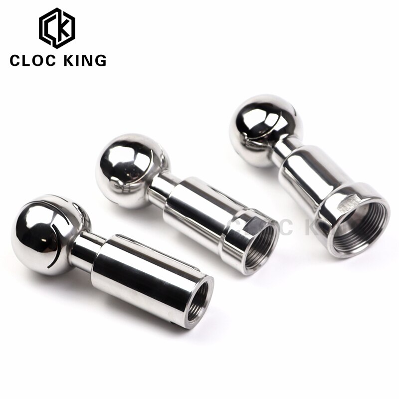 Bola de pulverización giratoria para limpieza de tanque, rosca hembra BSP de acero inoxidable 1/4, 3/8, 1/2, 3/4, 1-1/4, 1-1/2 y 1-304 pulgadas