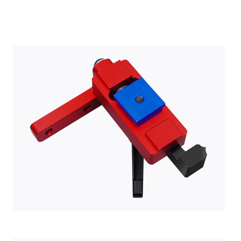 Flip Stop Aluminium Mijter T-Track Stop met Verstelbare Schaal Mechanisme voor 45mm T-track Standaard T slot Mijter Track Stopper
