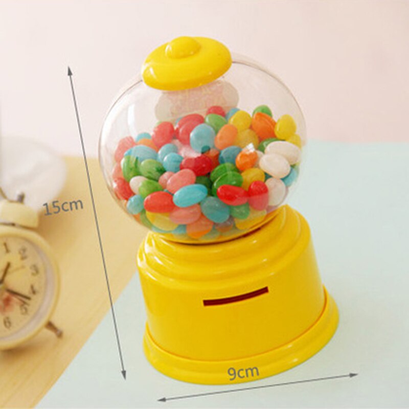 Sød sød mini slik maskine boble tyggegummi dispenser mønt bank børn legetøj børn  lo88