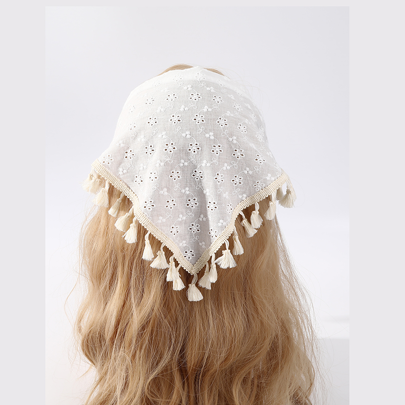 AWAYTR Bloemenprint Haar Sjaal Bohemen Bandana Witte Haarband Kleurrijke Vlinders Driehoek Sjaal Hoofddoek Vrouwen Meisje Hoofddoek: Black